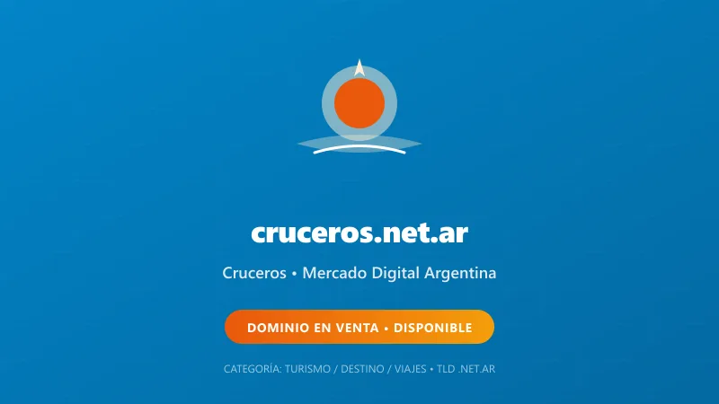 Identidad gráfica y activo digital para Cruceros en Argentina